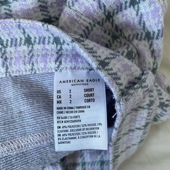 American Eagle Pastel Plaid - Picture 4 of 4
